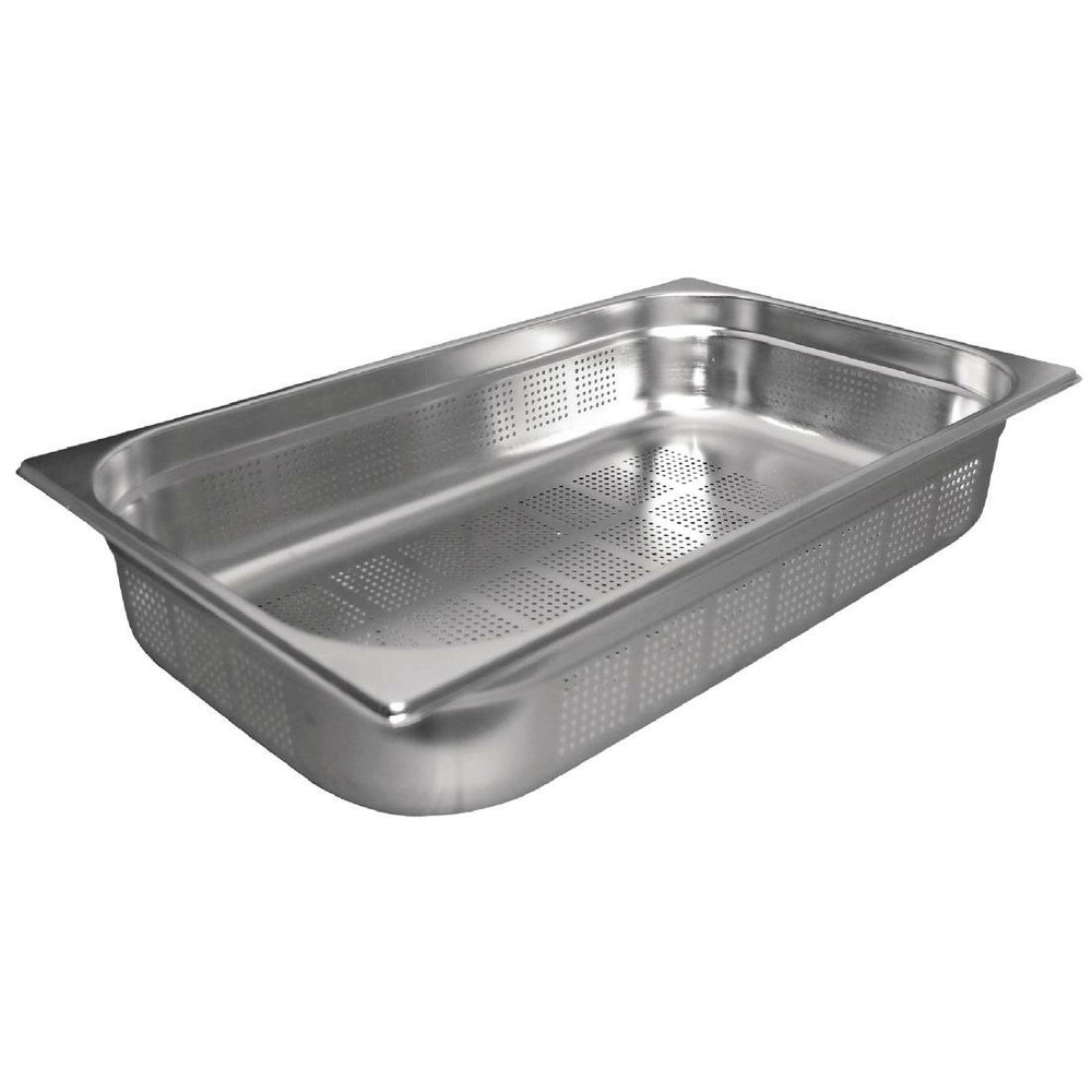 Bac gastro inox perforé gn 1/1 - 200 mm - vogue