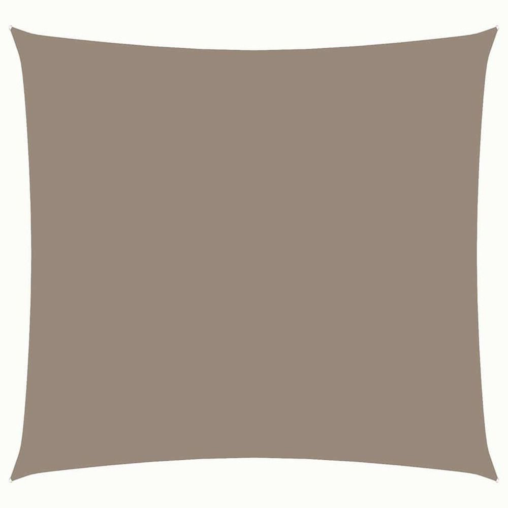 Voile de parasol tissu oxford carré 2,5x2,5 m taupe