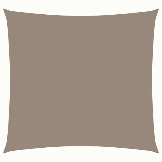 Voile de parasol tissu oxford carré 2,5x2,5 m taupe