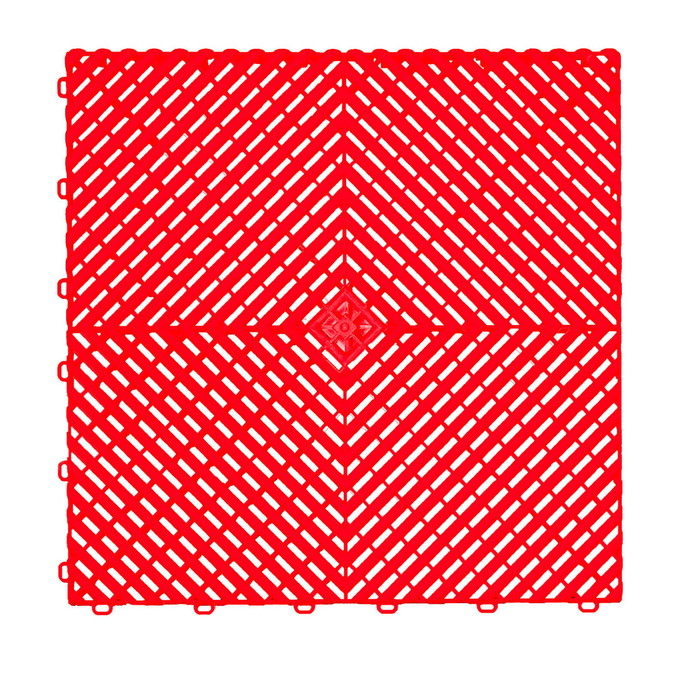 Lot de 1 m² - mosaik aero dalles clipsables ajourées - rouge