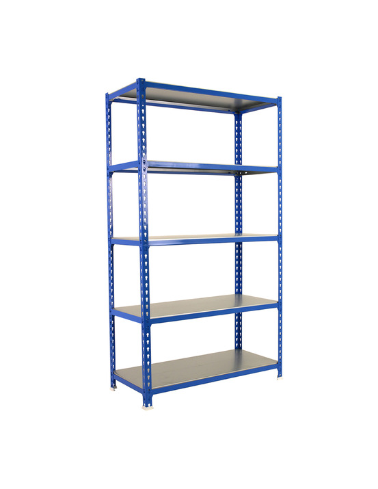 Etagère légère sans vis simonclick megaplus 5/300 bleu/galva bleu/galva 2000x1200x300 - simonrack