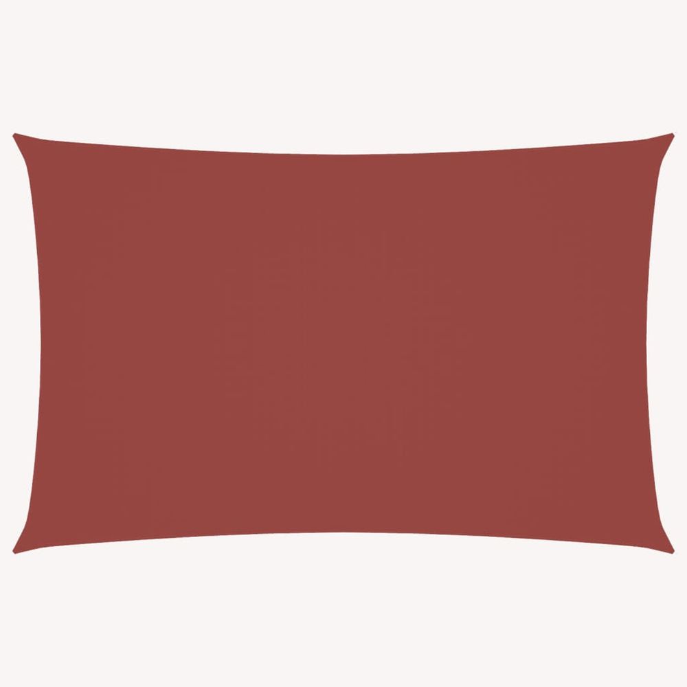 Voile de parasol tissu oxford rectangulaire 6x8 m terre cuite
