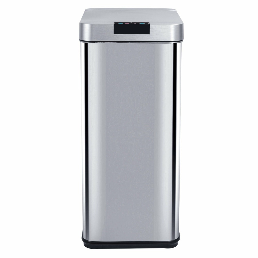 Poubelle de cuisine automatique parkside argent acier inoxydable 50l