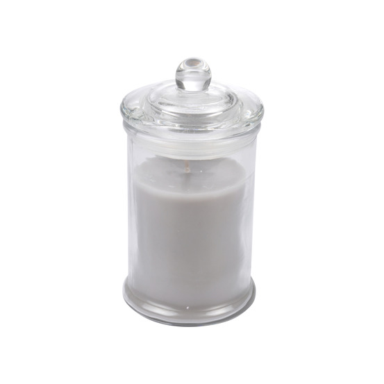 Bougie bocal en verre senteur musc