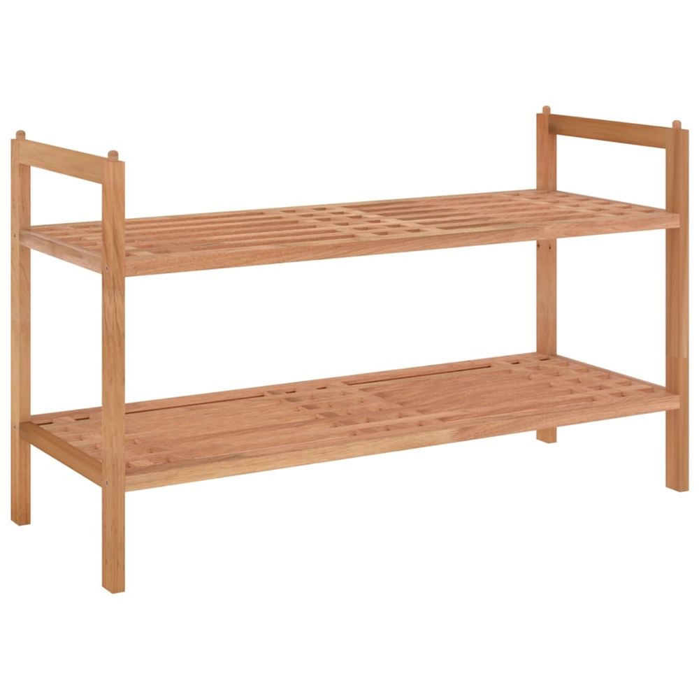 Meuble à chaussures 69x27x41 cm bois massif de noyer