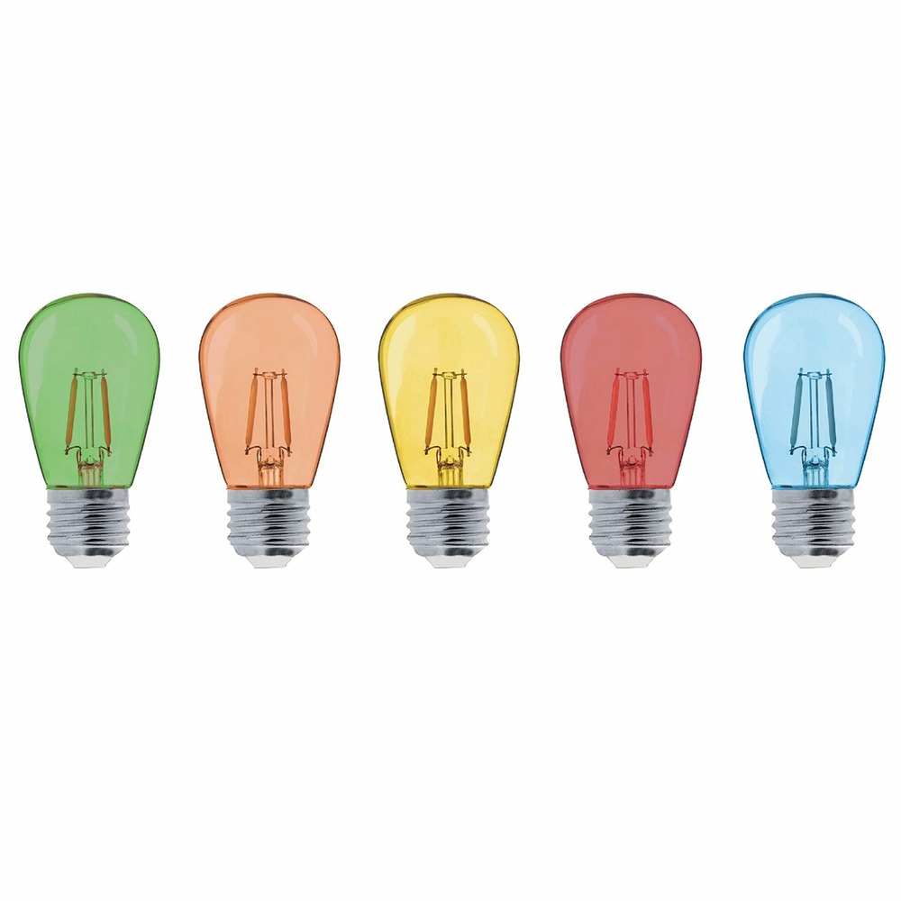Lot de 5 ampoules LED E27 multicoloreâŠ