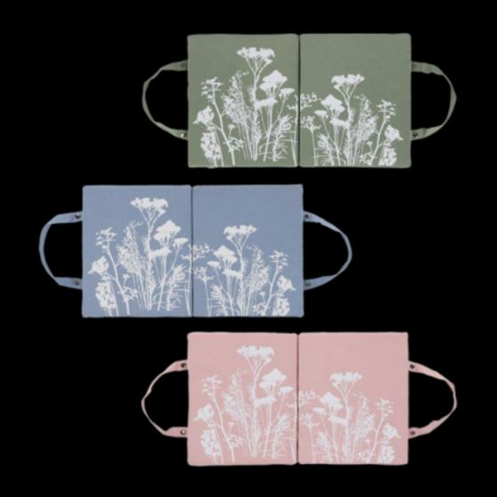 Repose genoux floral - bleu moyen