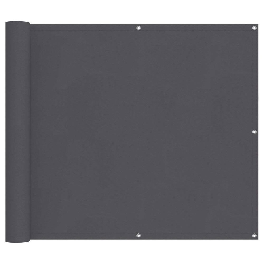 Écran de balcon anthracite 100 x 200 cm tissu oxford