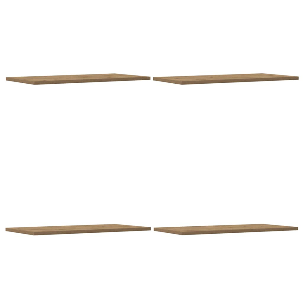 Étagères murales 4 pcs chêne artisanal 60x30x1,5 cm