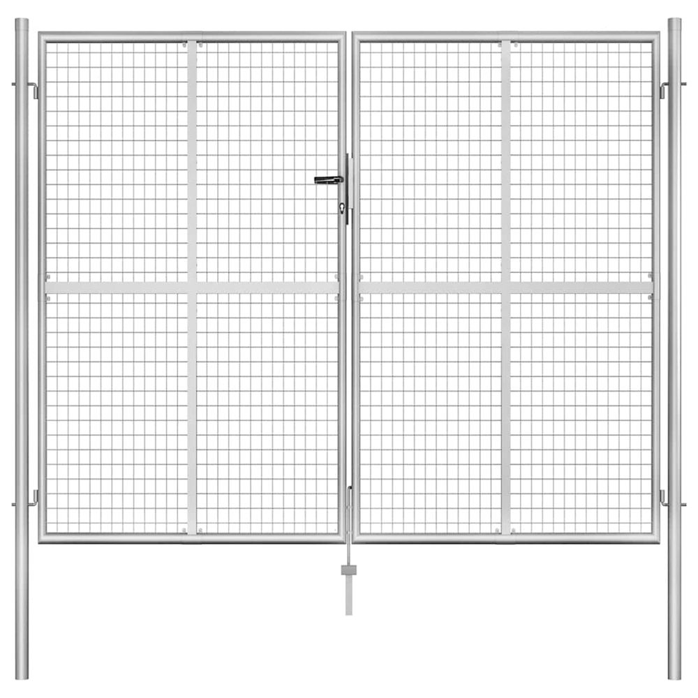 PORTE DE JARDIN ACIER GALVA 12-(864214)
