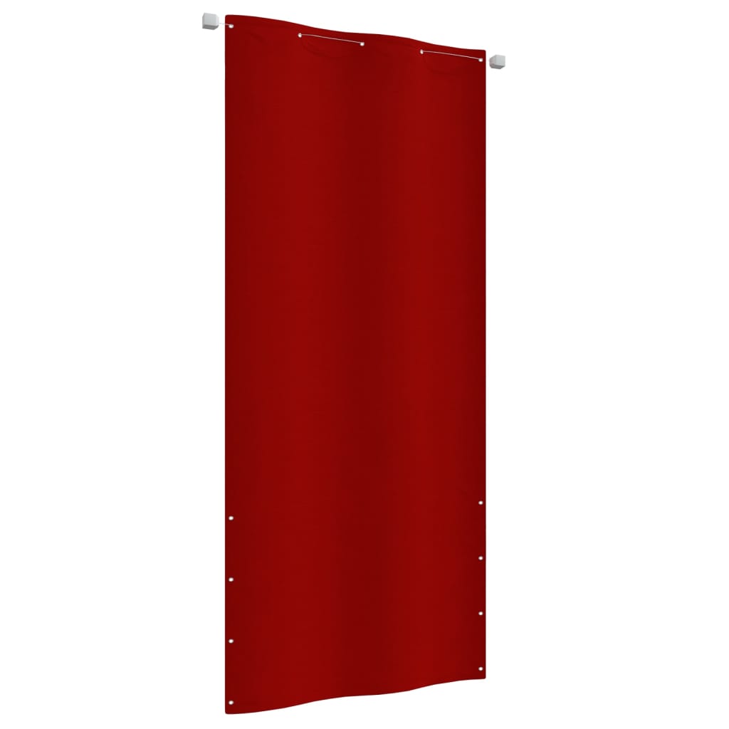 Écran de balcon brise pare vue protection confidentialité 100 x 240 cm tissu oxford rouge
