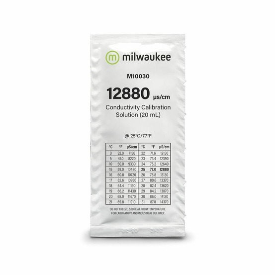 Solution d'étalonnage ec 12880 µs/cm - sachet 20ml - milwaukee lot de 5