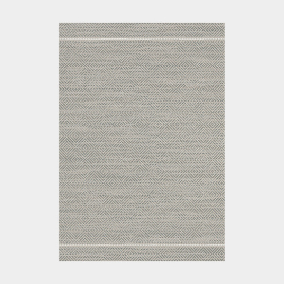 Tapis prisma gris - motif losanges - 120 x 170 cm