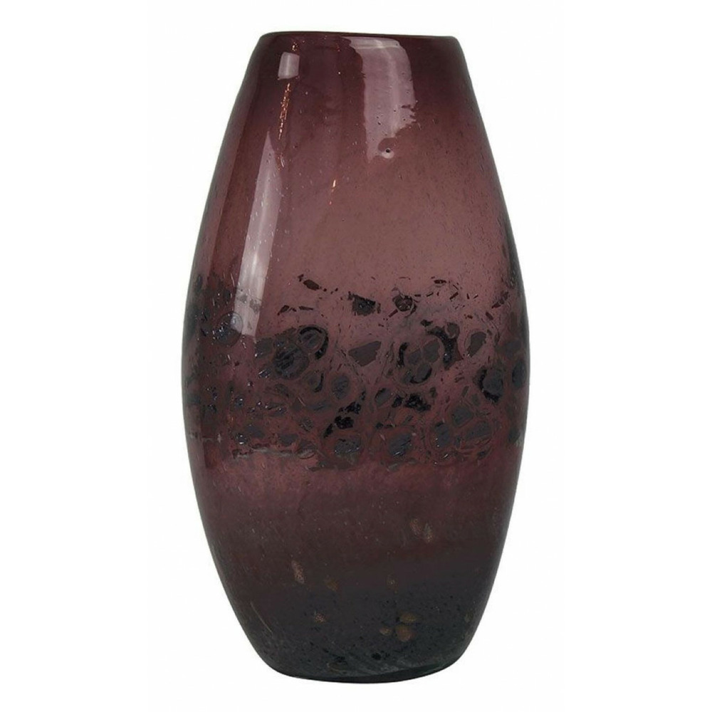 Vase verre rouge - charme interior's
