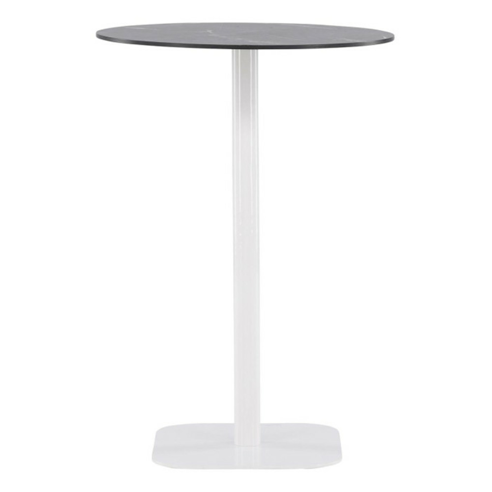 Table de bar de jardin milano 100cm gris & blanc