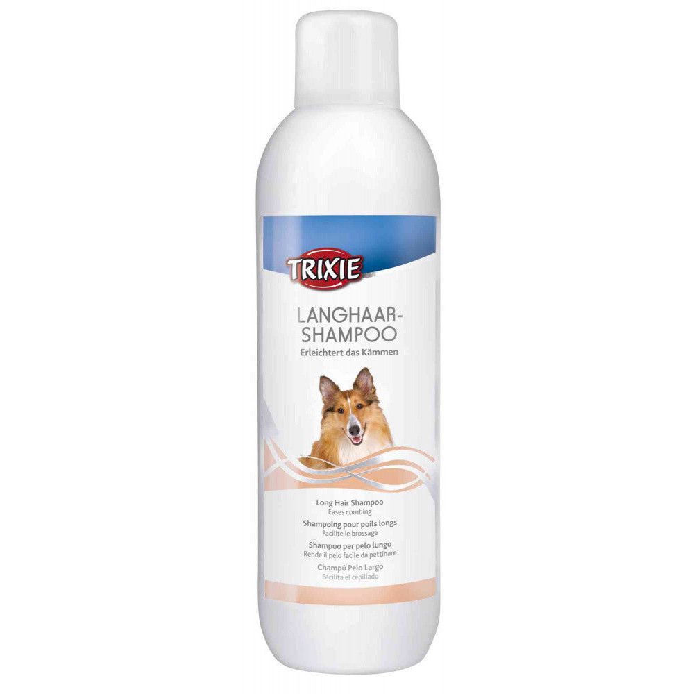 Shampoing 1 litre pour chien a poils longs