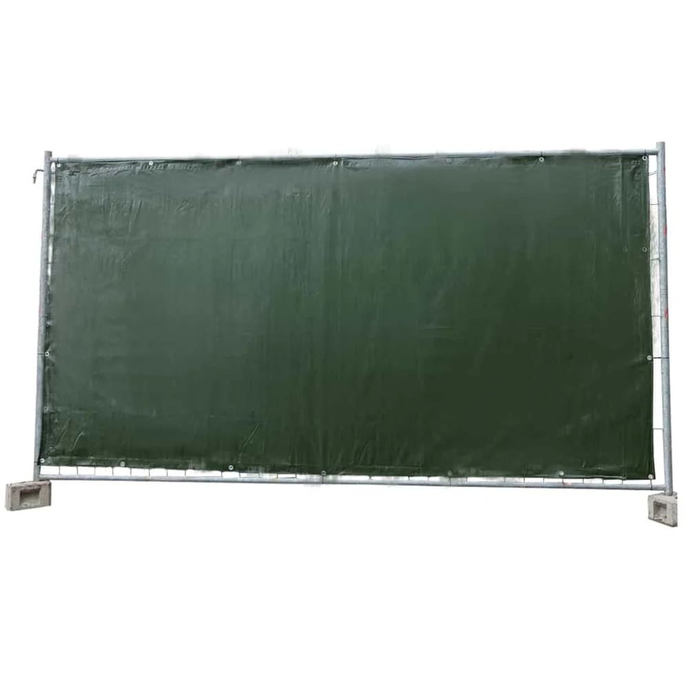 Bâche de chantier 160g/m², verte pe, bâche de protection chantier, 1,76x3,41m