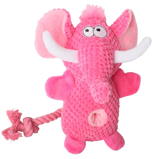 Jouet en peluche pour chien en forme d'éléphant dtopbuyage