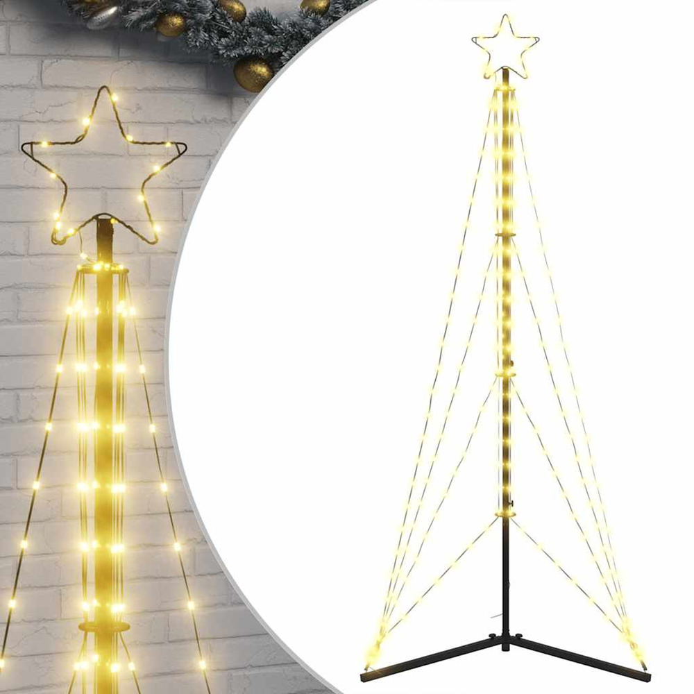Sapin de noël à led 363 led blanc chaud 182 cm