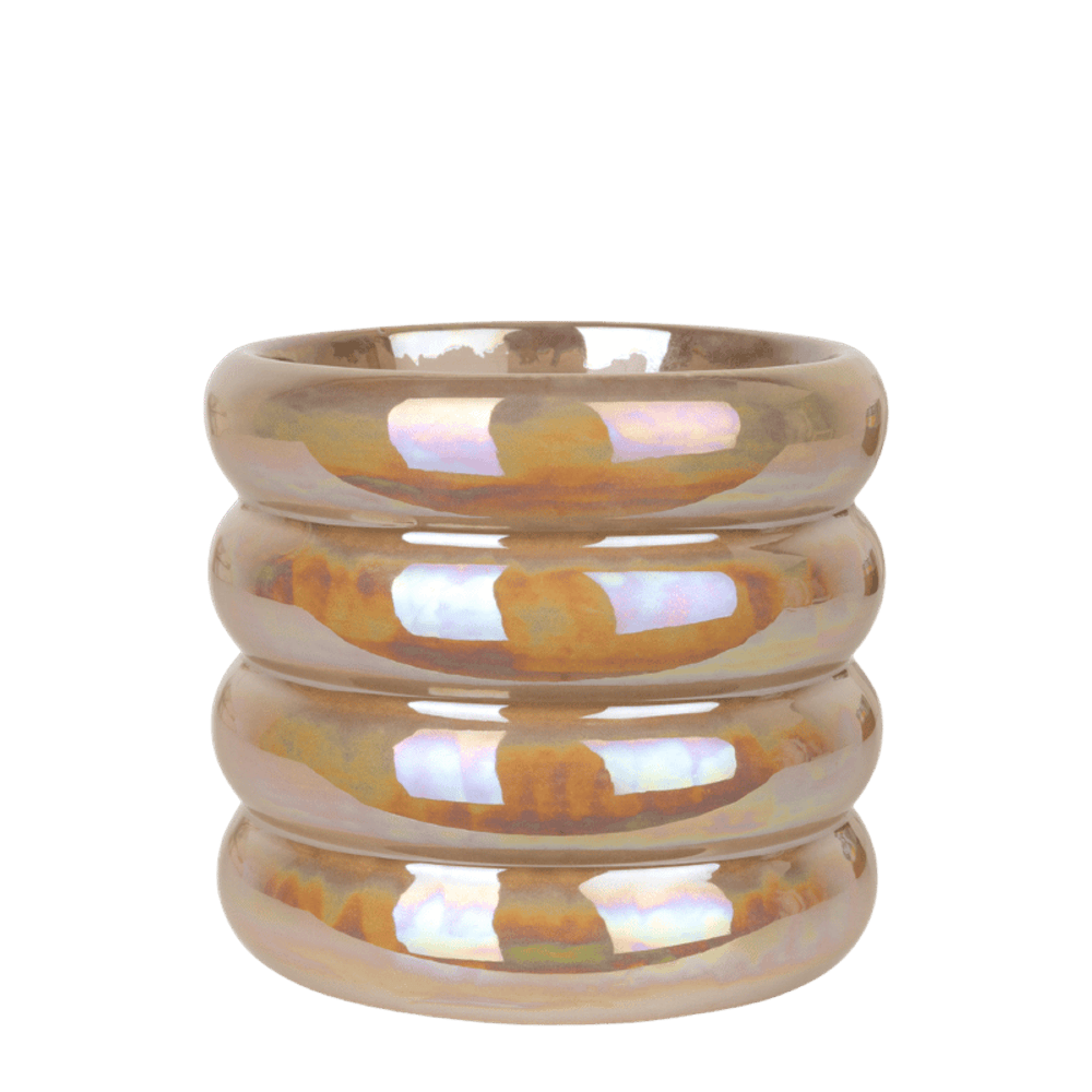 Cache-pot glow sable - ø9 cm x h11,5 cm