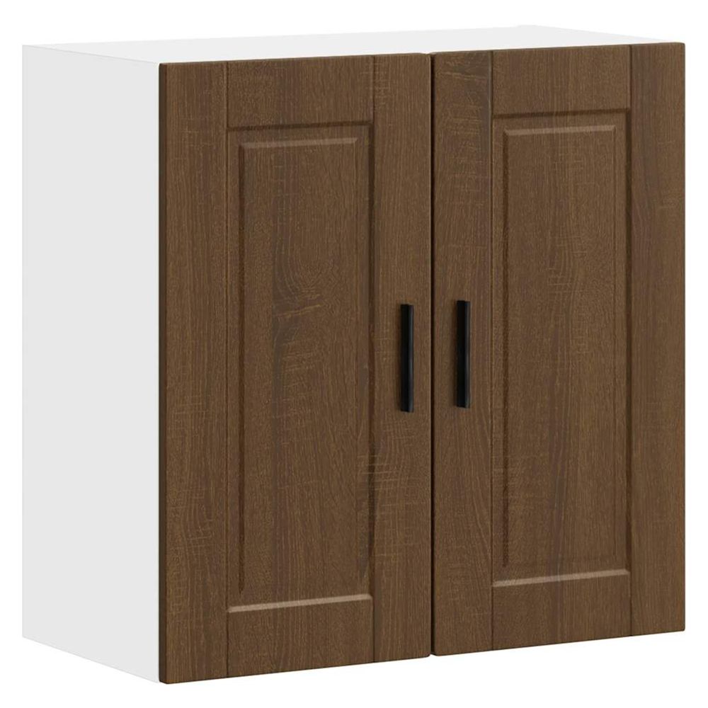 Armoire murale de cuisine porto chêne marron bois d'ingénierie