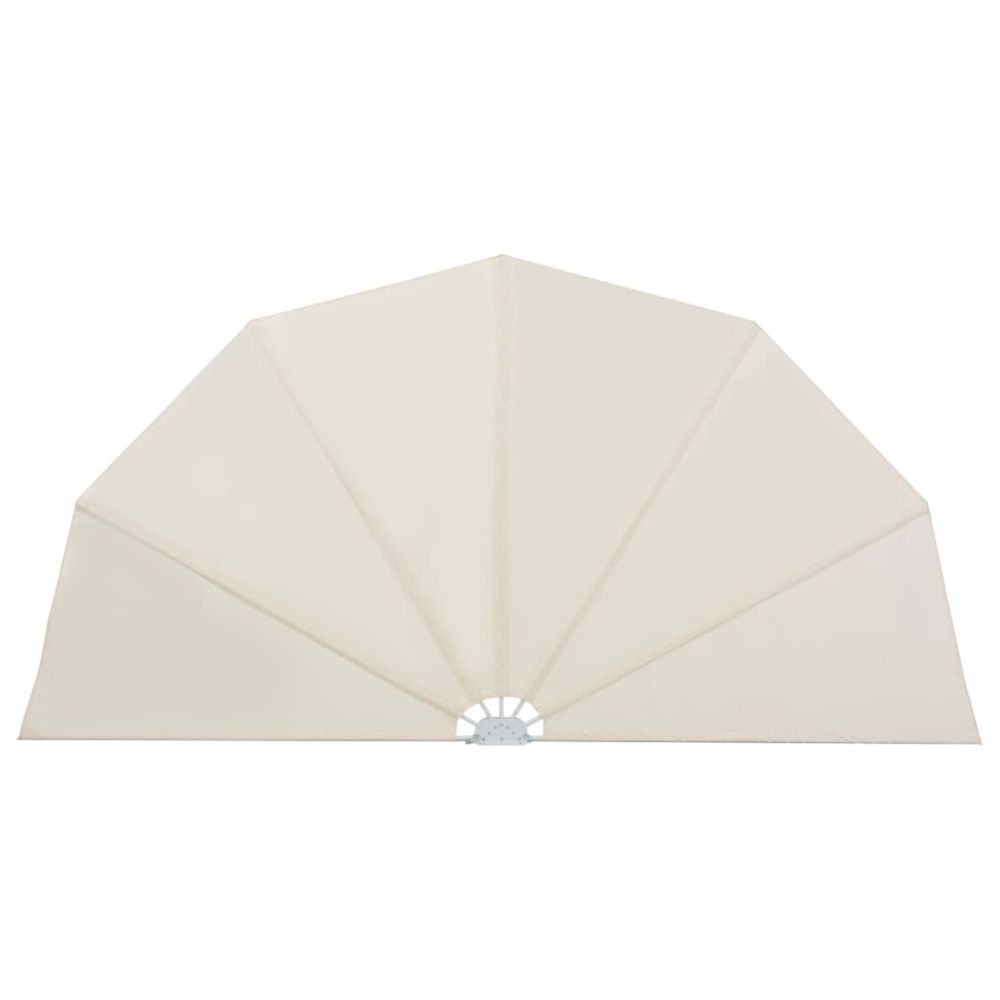 Auvent latéral pliable de terrasse crème 160 cm