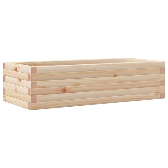 Jardinière 90x40x23 cm bois de pin massif