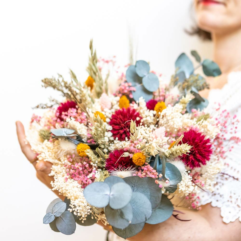 Bouquet de fleurs séchées simonne taille m