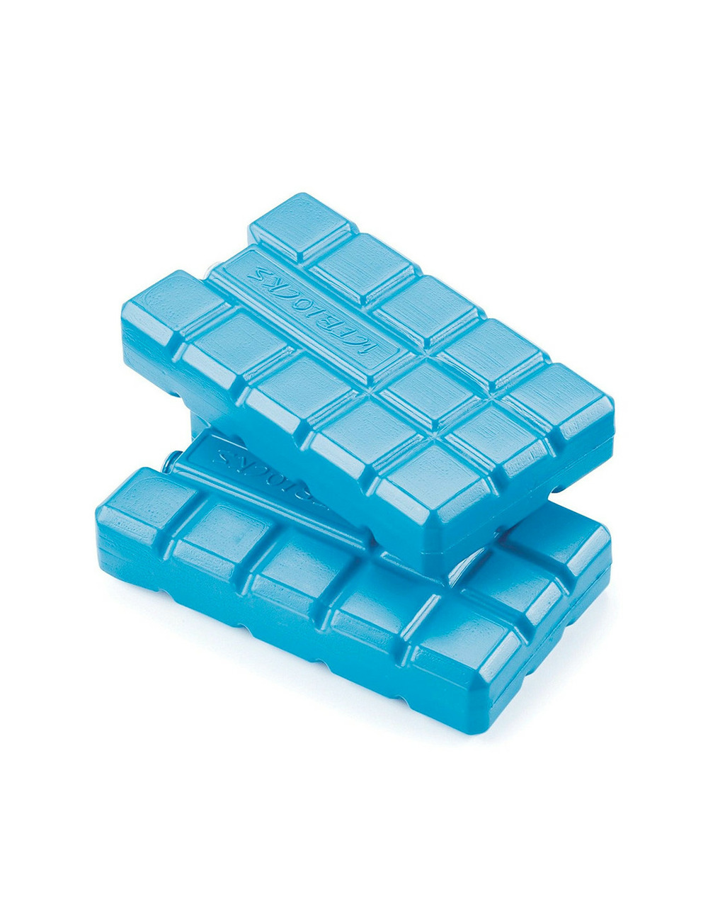 Pack 2 glacières pour réfrigérateurs portables 200cl 15x8x2cm couleurs assorties