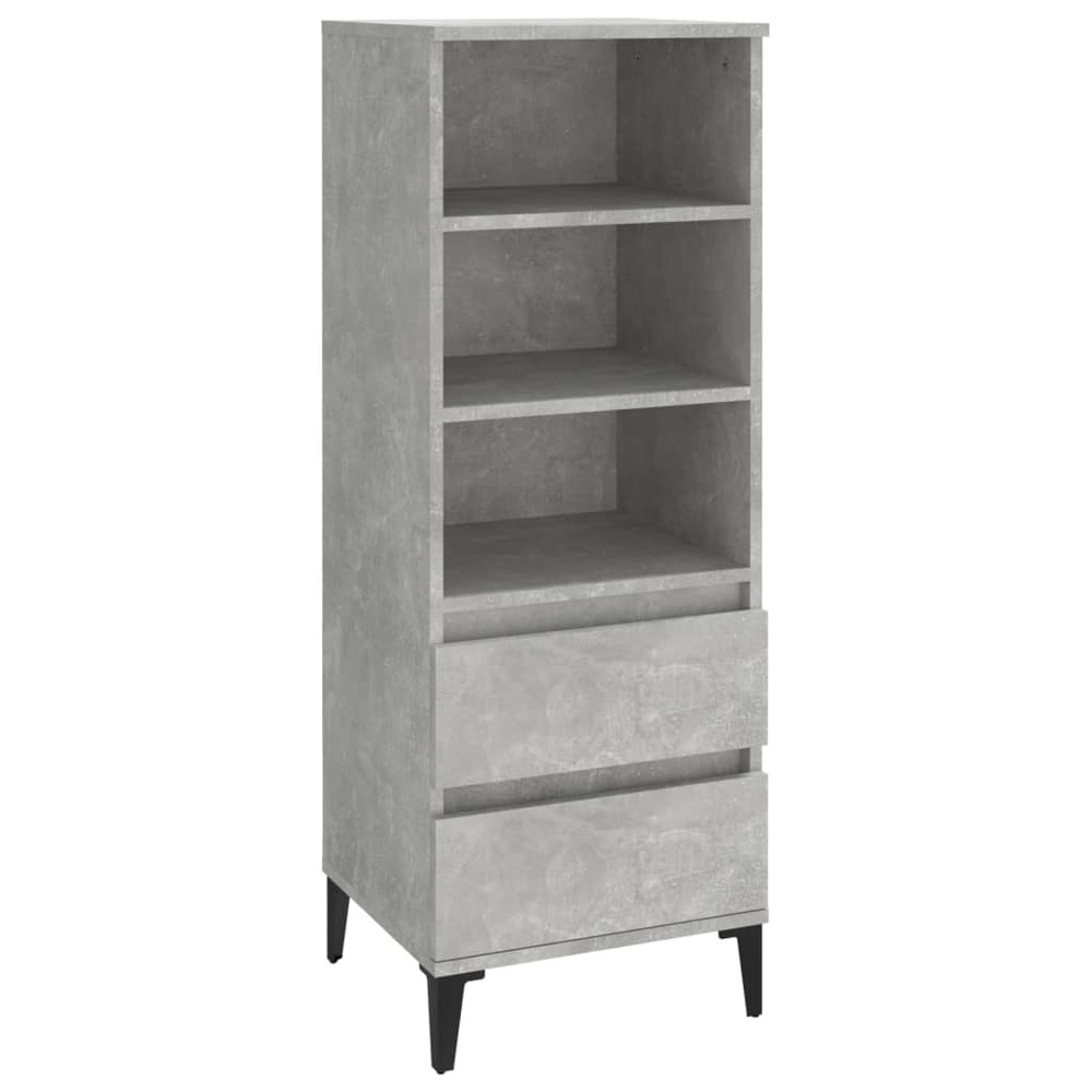 Buffet bahut commode armoire meuble de rangement organisateur cuisine salle de séjour salon haut 40 x 36 x 110 cm bois d'ingé