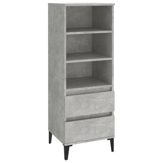 Buffet bahut commode armoire meuble de rangement organisateur cuisine salle de séjour salon haut 40 x 36 x 110 cm bois d'ingé