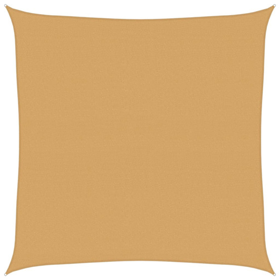 Voile d'ombrage 160 g/m² carré sable 4,5x4,5 m pehd