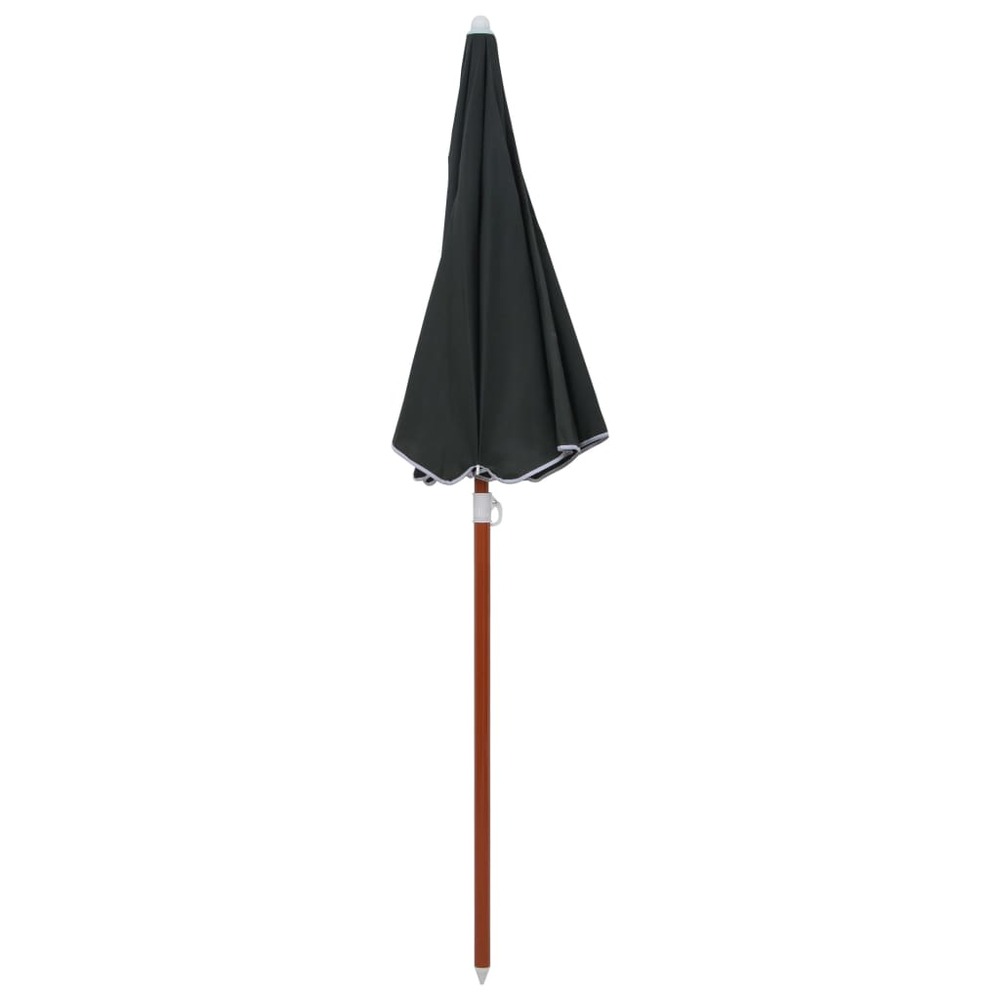 Parasol de jardin avec mât en acier 180 cm anthracite