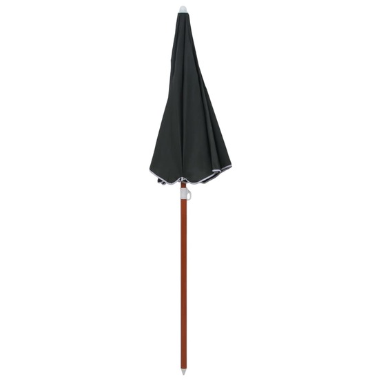 Parasol de jardin avec mât en acier 180 cm anthracite