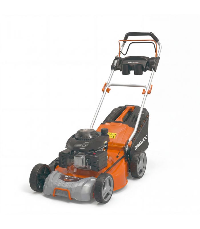 Tondeuse thermique autotractée 150cc 46cm coupe mulching daewoo dlm4600sp