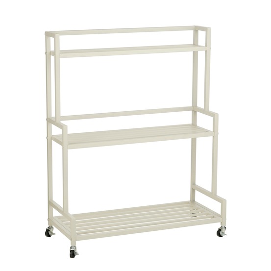 Mica decorations greenrax meuble de rangement sur roulettes - etagere rangement pour plantes interieur, plantes exterieur ou