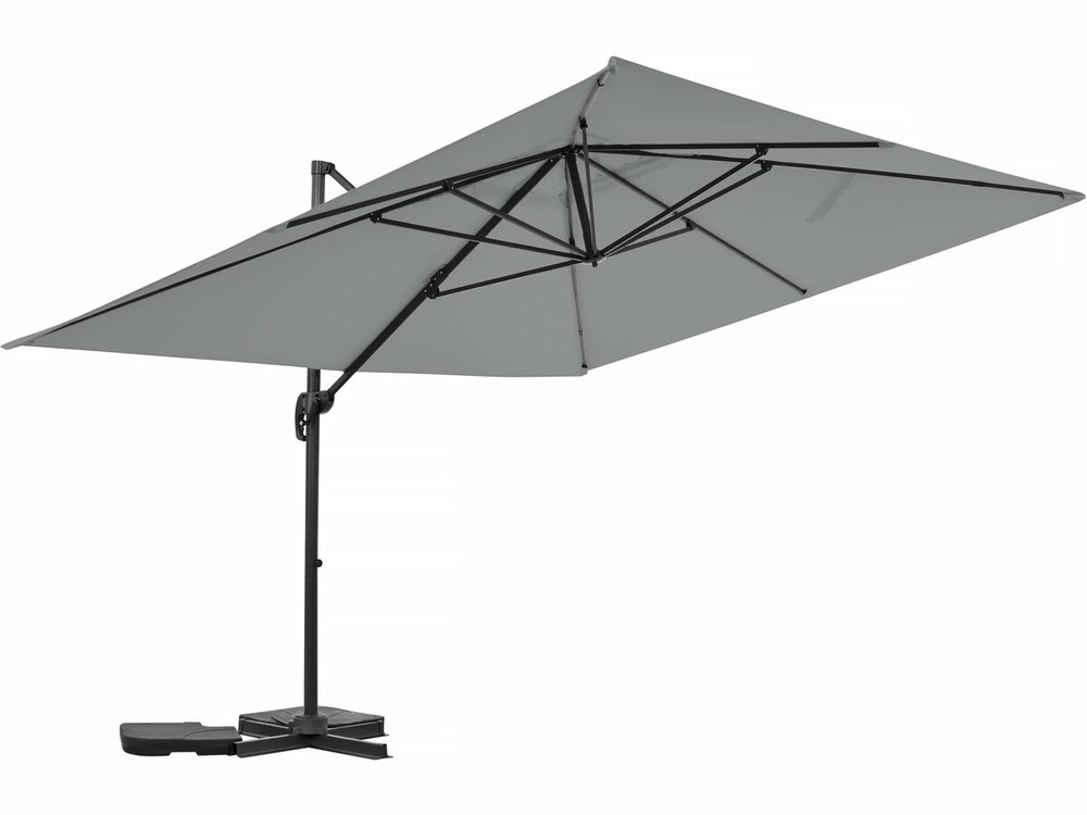 Parasol jardin déporté en aluminium 
