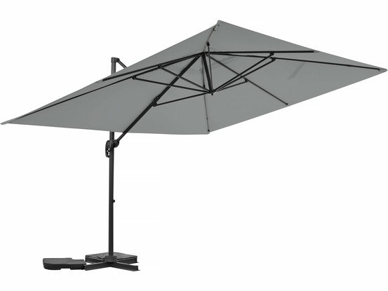 Parasol jardin déporté en aluminium