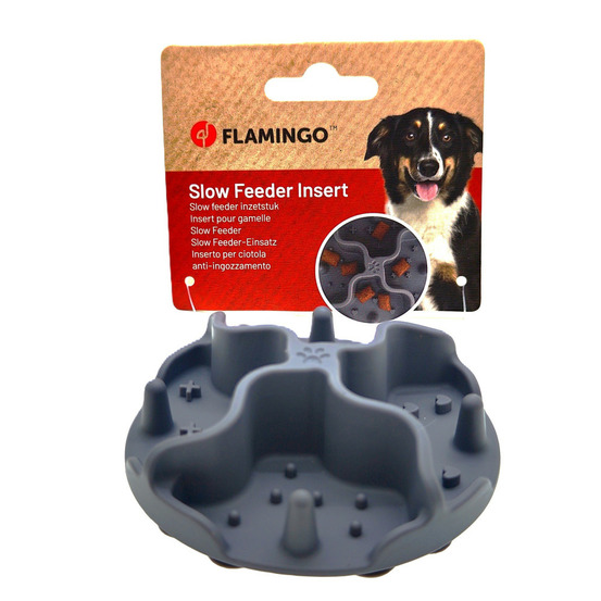 Insert anti-glouton woopy gris ø 10 cm pour gamelle chat et chien