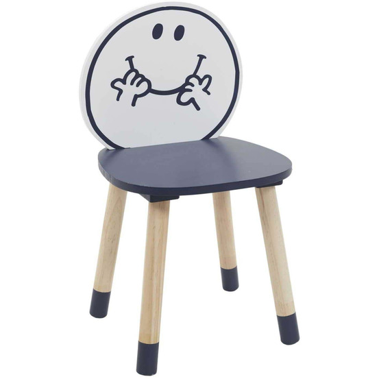 Chaise en bois pour enfant monsieur madame monsieur heureux