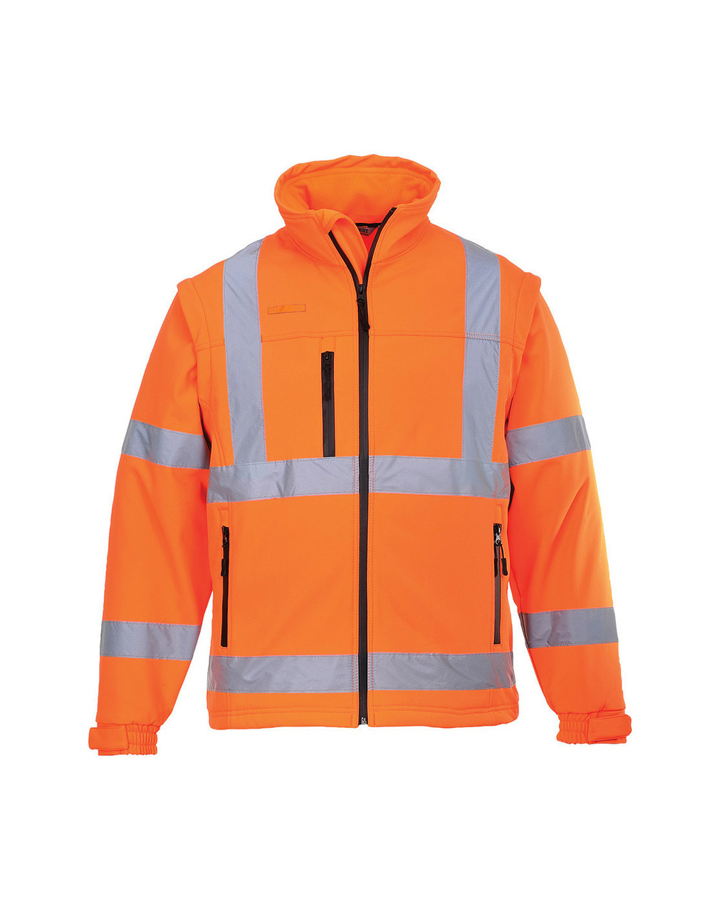 Blouson hivis softshell (3 couches) couleur : orange taille xs - portwest