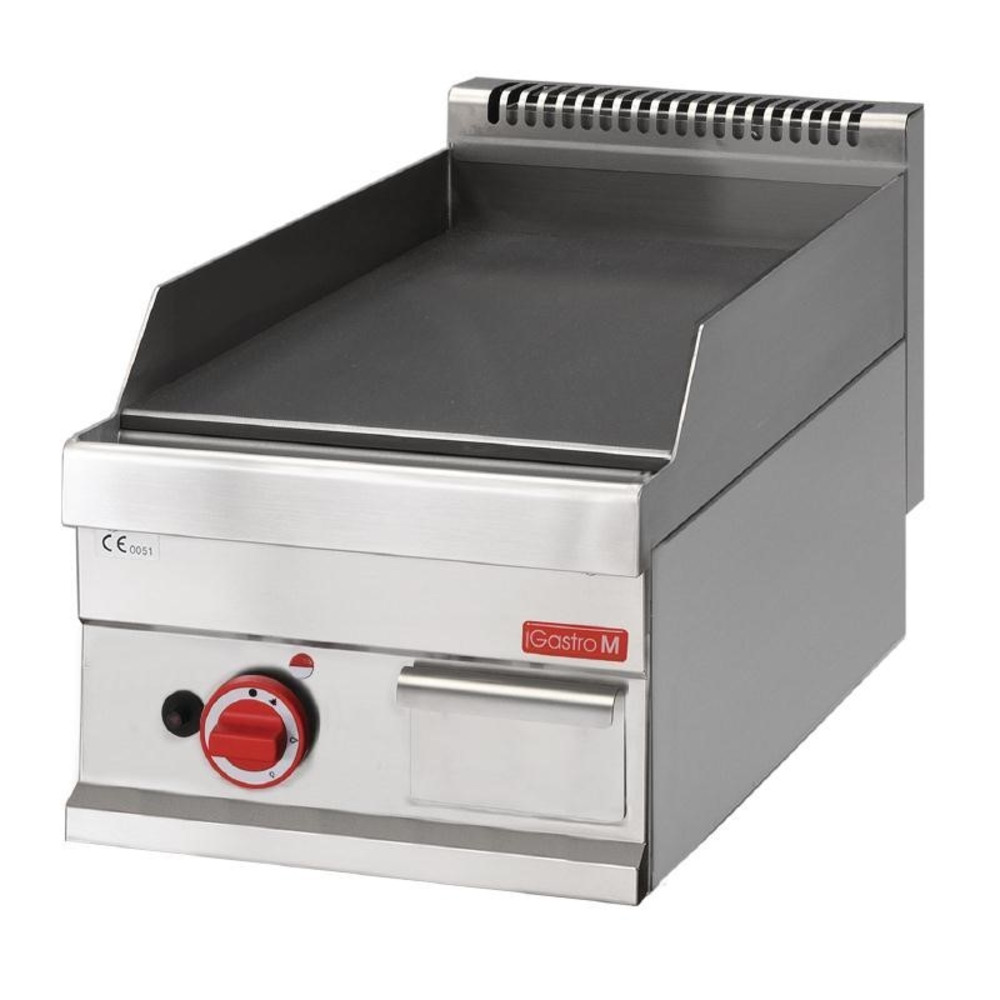 Plancha professionnelle lisse - gaz - gastro m