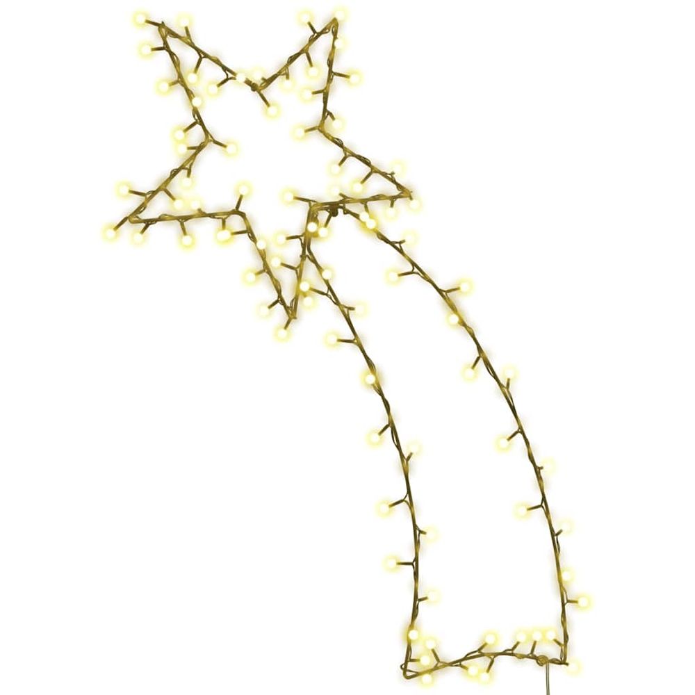Lumières de noël silhouette d'étoile filante 115 led