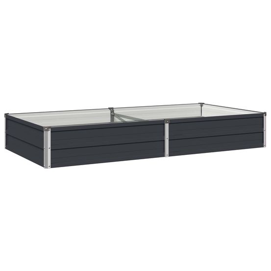 Jardin surélevé anthracite 160 x 80 x 24 cm