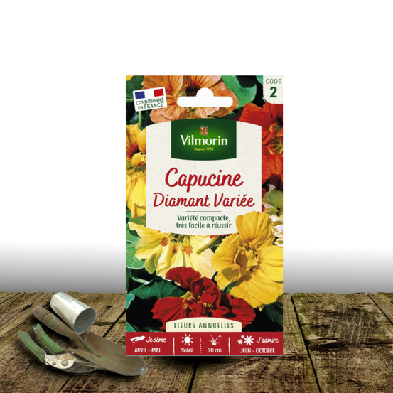 Graines de capucine naine diamant variée double - vilmorin sachet