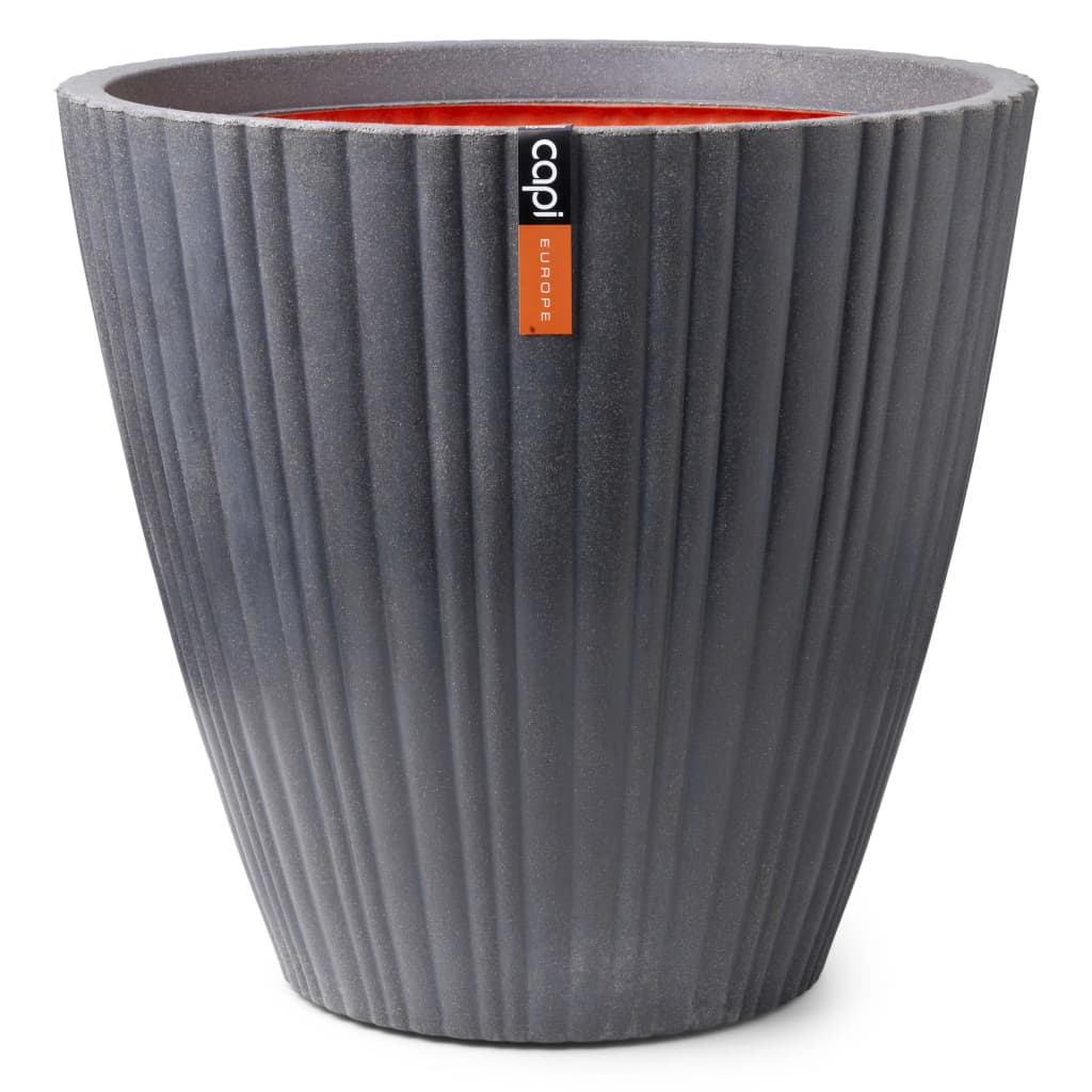Pot à fleurs urban tube conique 55x52 cm gris foncé