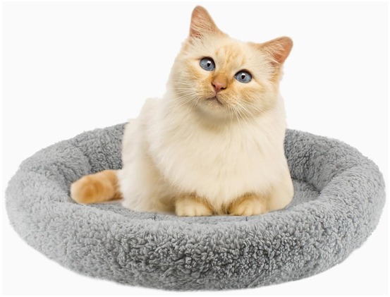 Panier rond qualité pour chat taille m diamètre 40cm confortable
