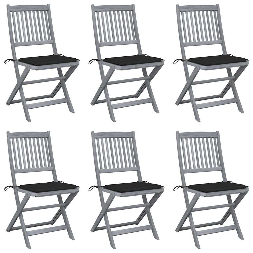 Chaises pliables d'extÃ©rieur 6 pcs