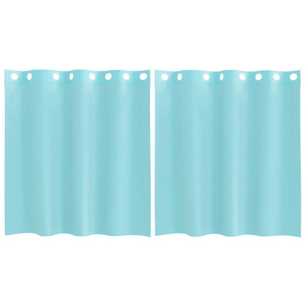 Rideaux en voile avec œillets 2 pcs turquoise