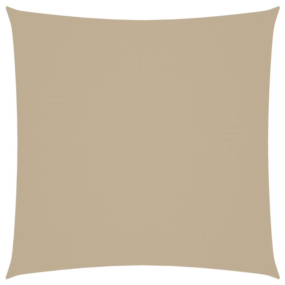 Voile de parasol tissu oxford carré 4x4 m beige